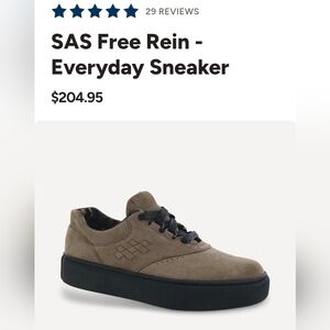 SAS Free Rein Shoes Women's 11 W Almond Suede Slip Resistant  Sneakers